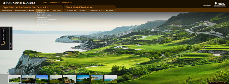 Golf Courses in Bulgaria - Website